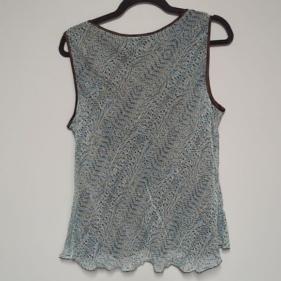 NWT Nine West Blue V Neck Tank Top - Picture 4 of 5